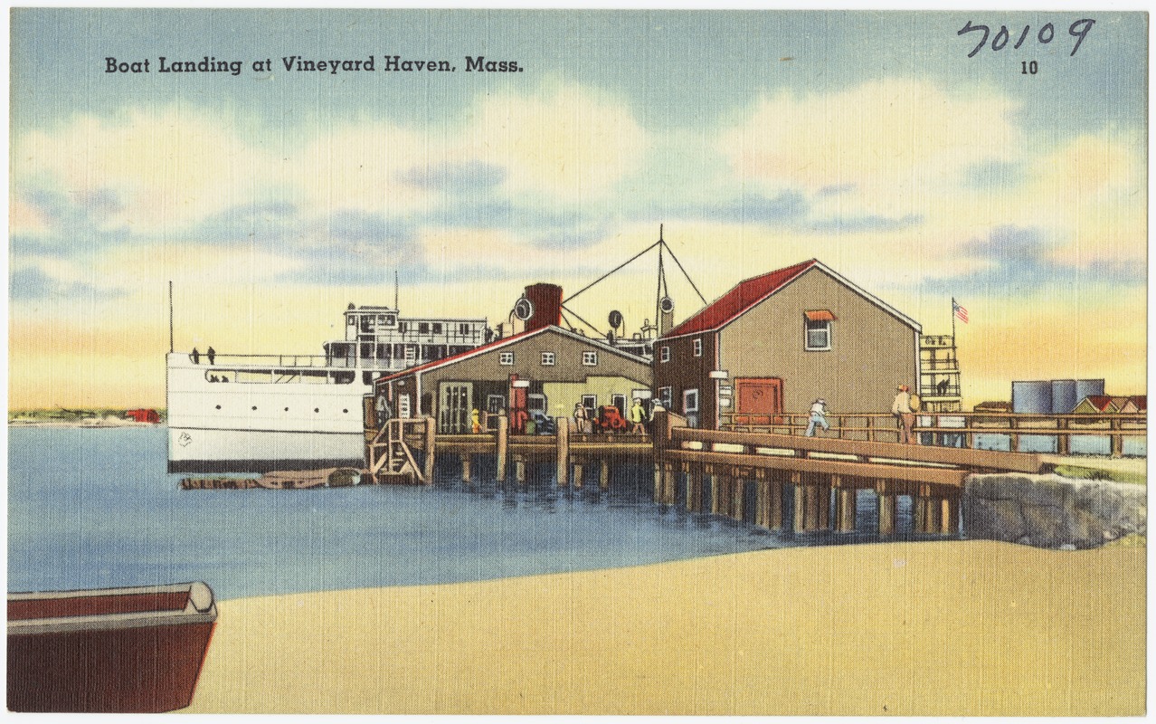 Boat landing at Vineyard Haven, Mass.