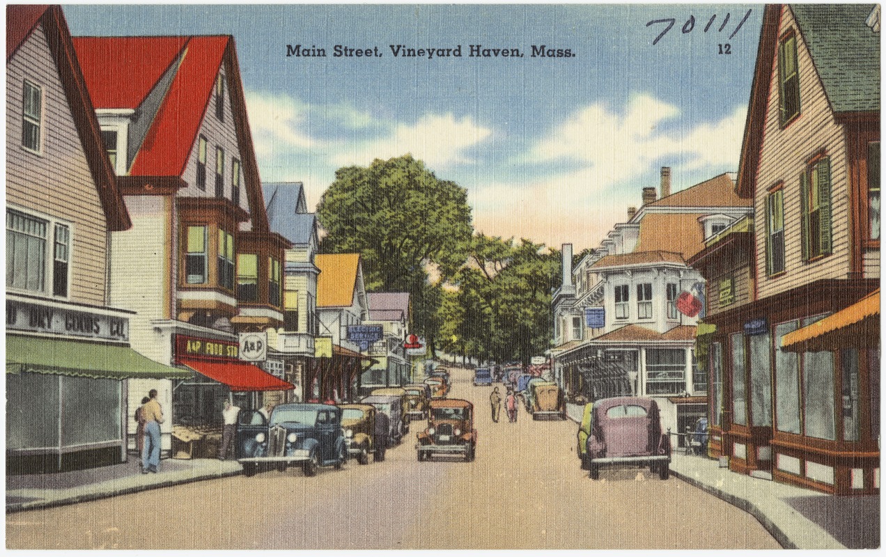 Main Street, Vineyard Haven, Mass. Digital Commonwealth