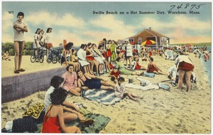 Swifts Beach on a hot summer day, Wareham, Mass.