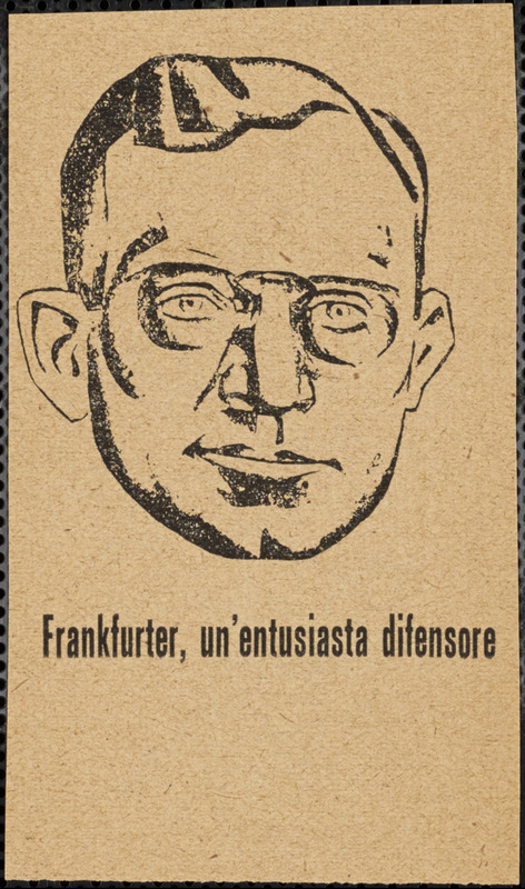 Frankfurter, un'entusiasta difesore