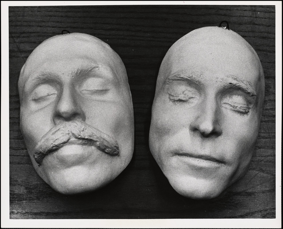 Sacco Vanzetti death masks - front view