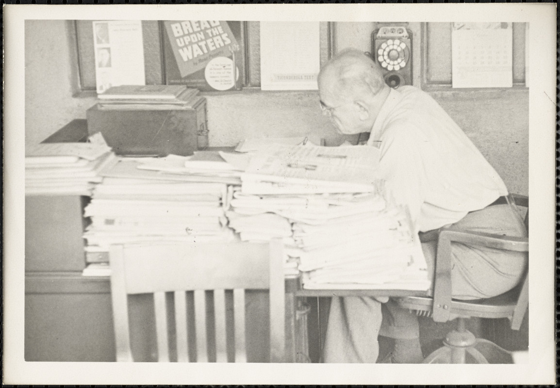 Aldino Felicani, Boston, Mass., 15 October 1949