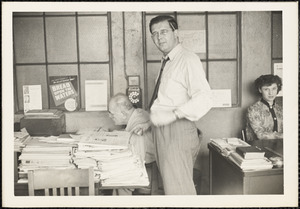 Aldino Felicani, Boston, Mass., 15 October 1949, with Arthur Felicani