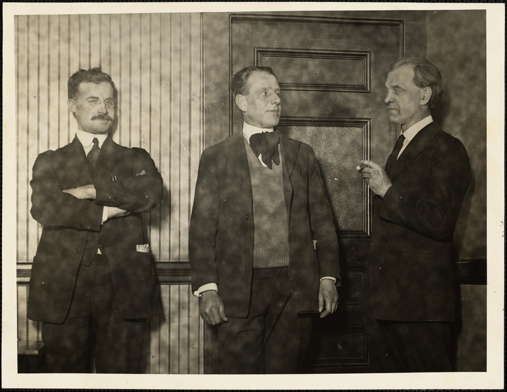 Fred H. Moore (right), Chief Counsel of the Sacco-Vanzetti defense, 1920-1924
