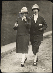 Mrs. Sacco and Miss Vanzetti after last visit to doomed kin.