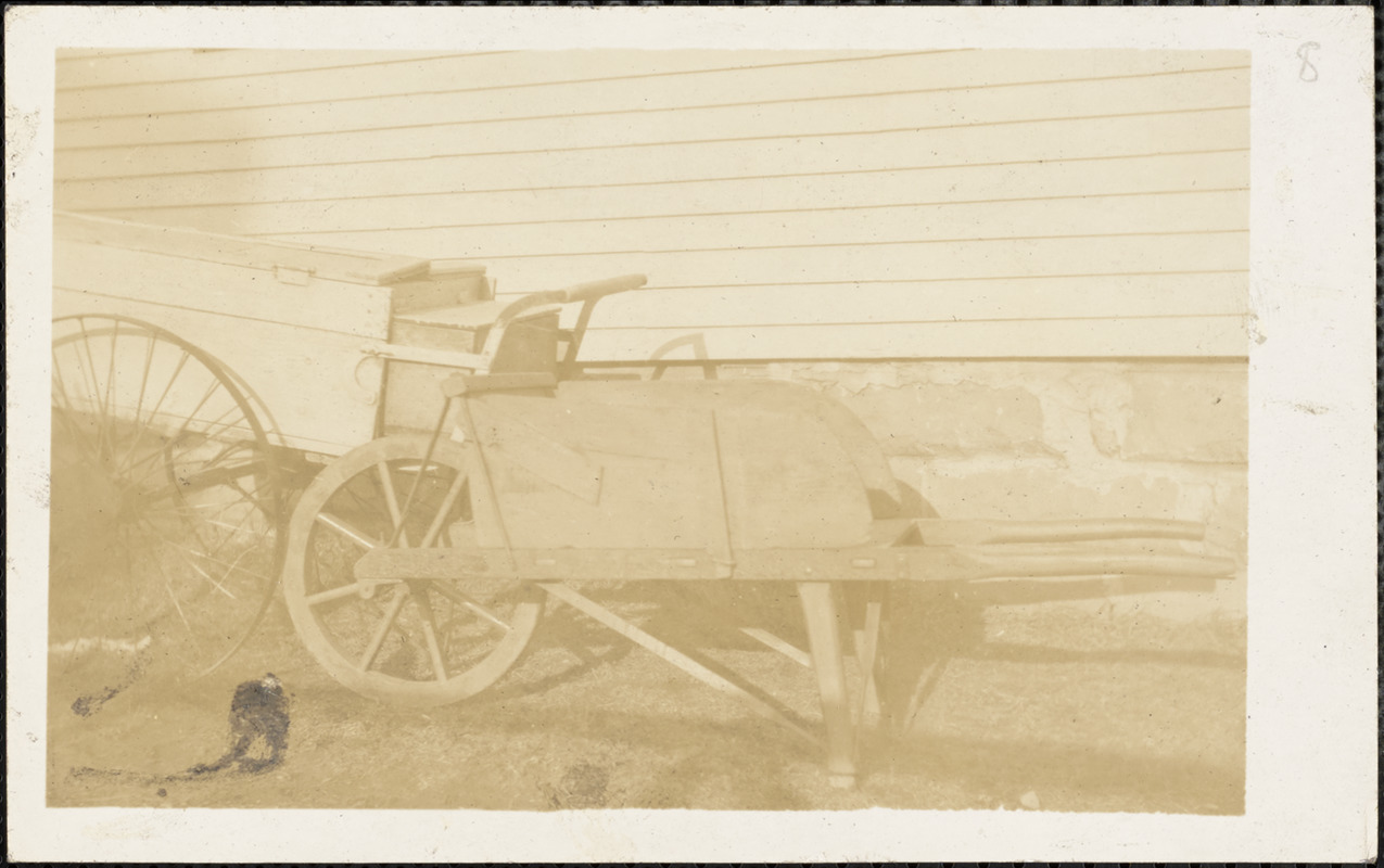 Bartolomeo Vanzetti's wheelbarrow, Plymouth, Mass.