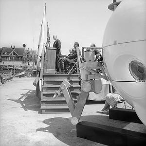 Submarine ALVIN dedication, Woods Hole, MA