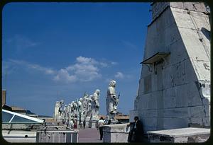 Statues on roof of St. Peter's Basilica, Vatican City