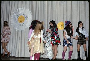 Girl Scouts on stage