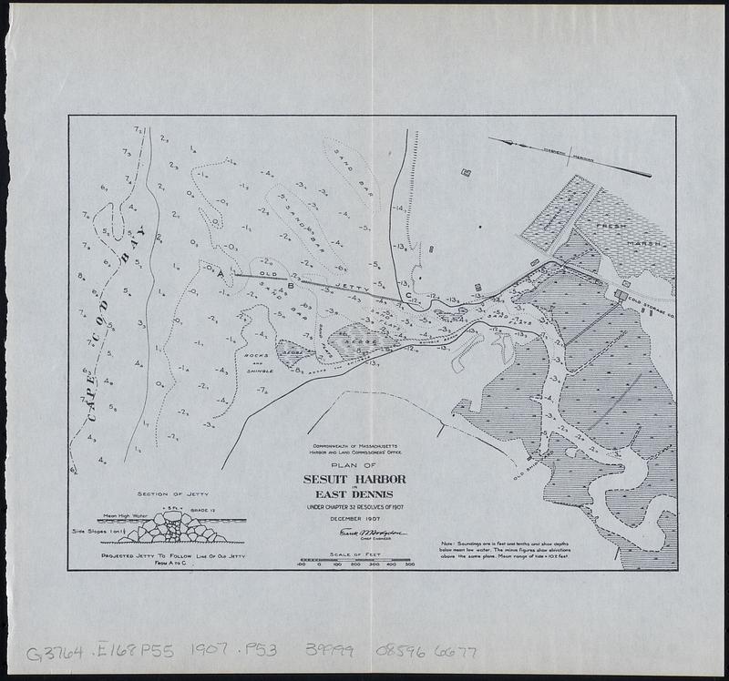 Plan of Sesuit Harbor in East Dennis