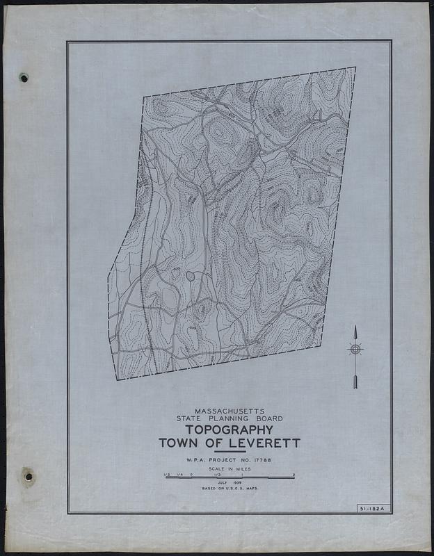 Topography Town of Leverett - Digital Commonwealth