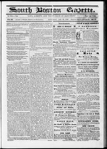 South Boston Gazette, January 27, 1849