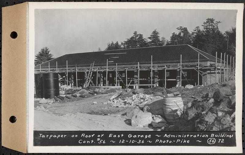 Contract No. 56, Administration Buildings, Main Dam, Belchertown