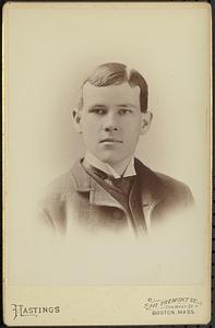 Boston Latin School 1887 Senior portrait, Charles Louis Swan