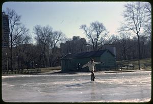 Ice skater, Frog Pond, Boston Common