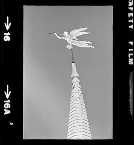Angel Gabriel weathervane on People’s Methodist Church steeple