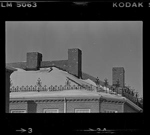 Roof detail with chimneys