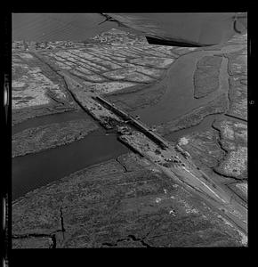 PI bridge, high and low tide, Hampton Coast Guard station, Boar’s Head Hampton