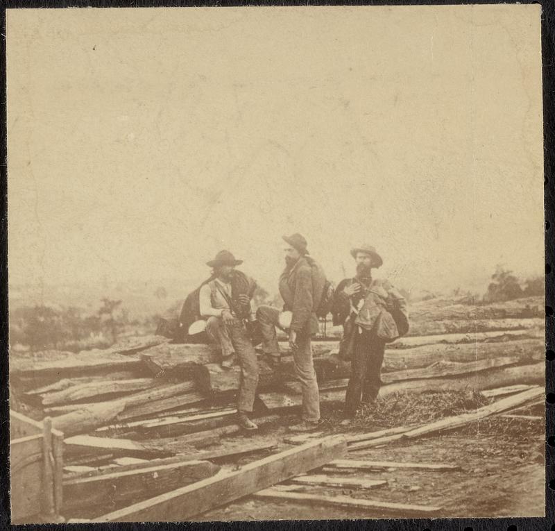 Three "Johnnie Reb" prisoners