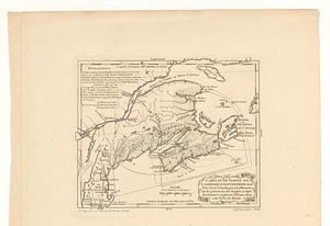 Carte d'une partie de l'Amérique Septentrionale