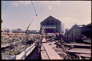 Construction in front of the North Market