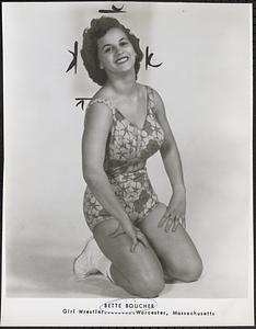 Bette Boucher, girl wrestler, Worcester, Massachusetts