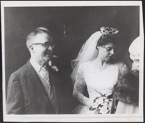 Mr. & Mrs. Francis Sweeney, Oct. 8, 1961 wedding day