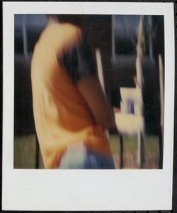 Boy photographed from behind