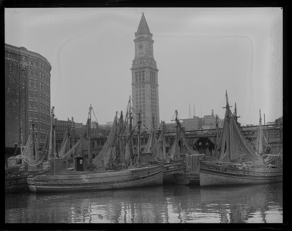 Italian fishermen drying nets at T-wharf. No. 1