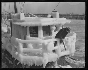 Steam trawler Cornell covered in ice