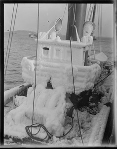 Unlabeled: ice covered boat