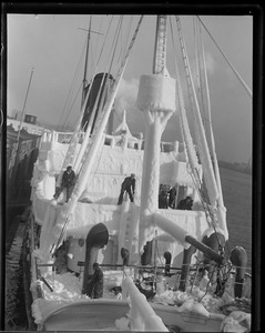 SS Prince George clad in ice