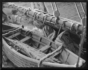 Ice covered fishing trawler Venturer