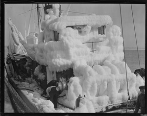 Ice covered trawler Illinois