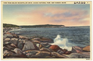 View from below Rockefeller Drive, Acadia National Park, Bar Harbor, Maine