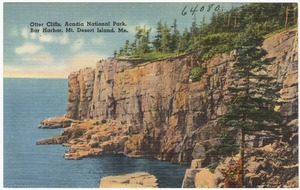 Otter cliffs, Acadia National Park, Bar Harbor, Mt. Desert Island, Me.