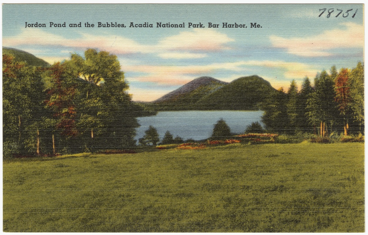 Jordon Pond and the Bubbles, Acadia National Park, Bar Harbor, Me.
