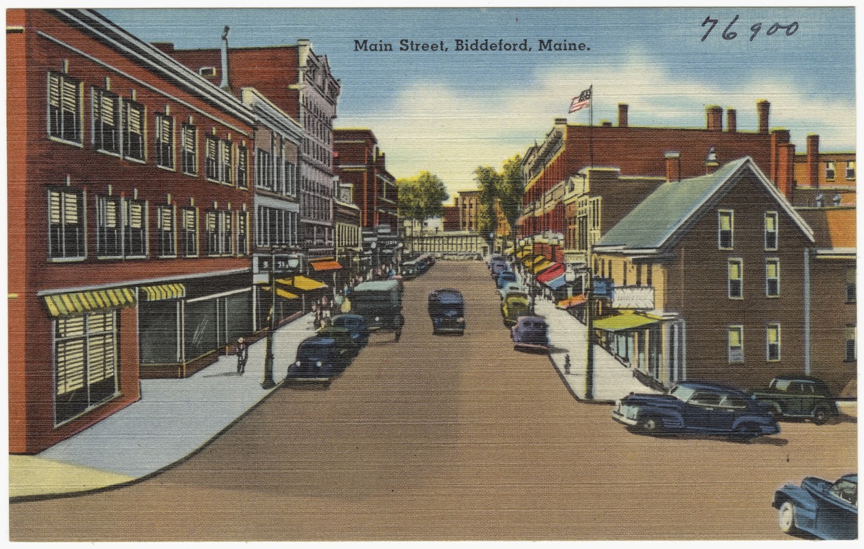Maine Street, Biddeford, Maine Digital Commonwealth