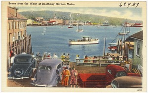 Scene from the Wharf at Boothbay Harbor, Maine