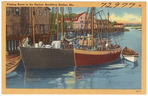 Fishing boats in the harbor, Boothbay Harbor, Maine