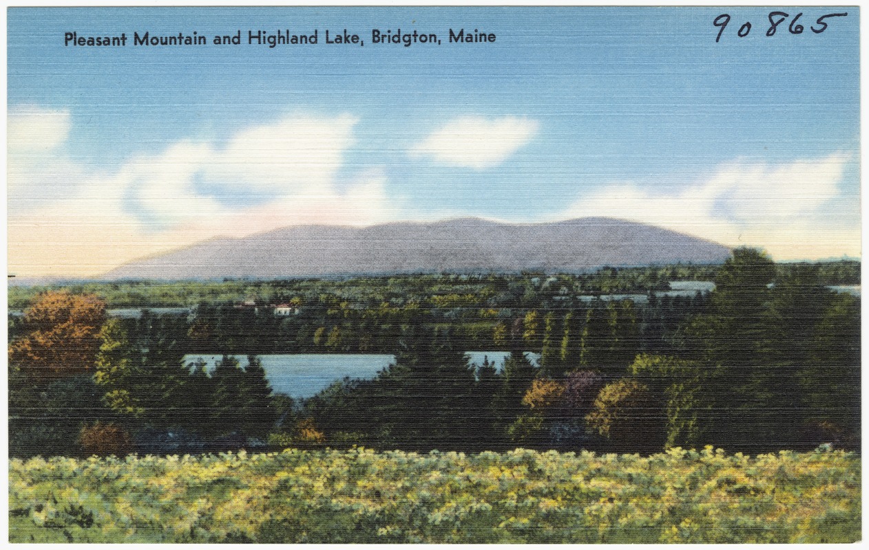 Pleasant Mountain and Highland Lake, Bridgton, Maine Digital Commonwealth