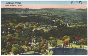 Aerial view, North Bridgton, Maine