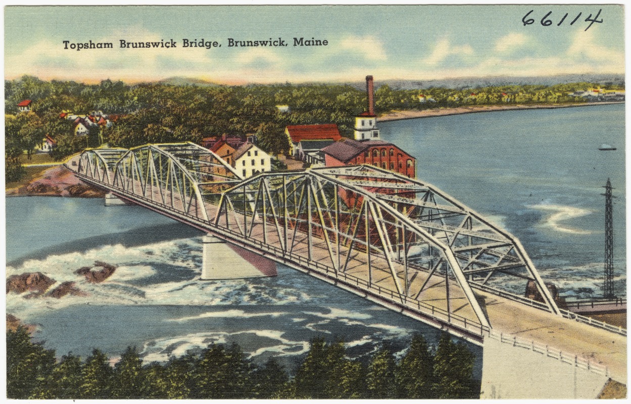 Topsham Brunswick Bridge, Brunswick, Maine