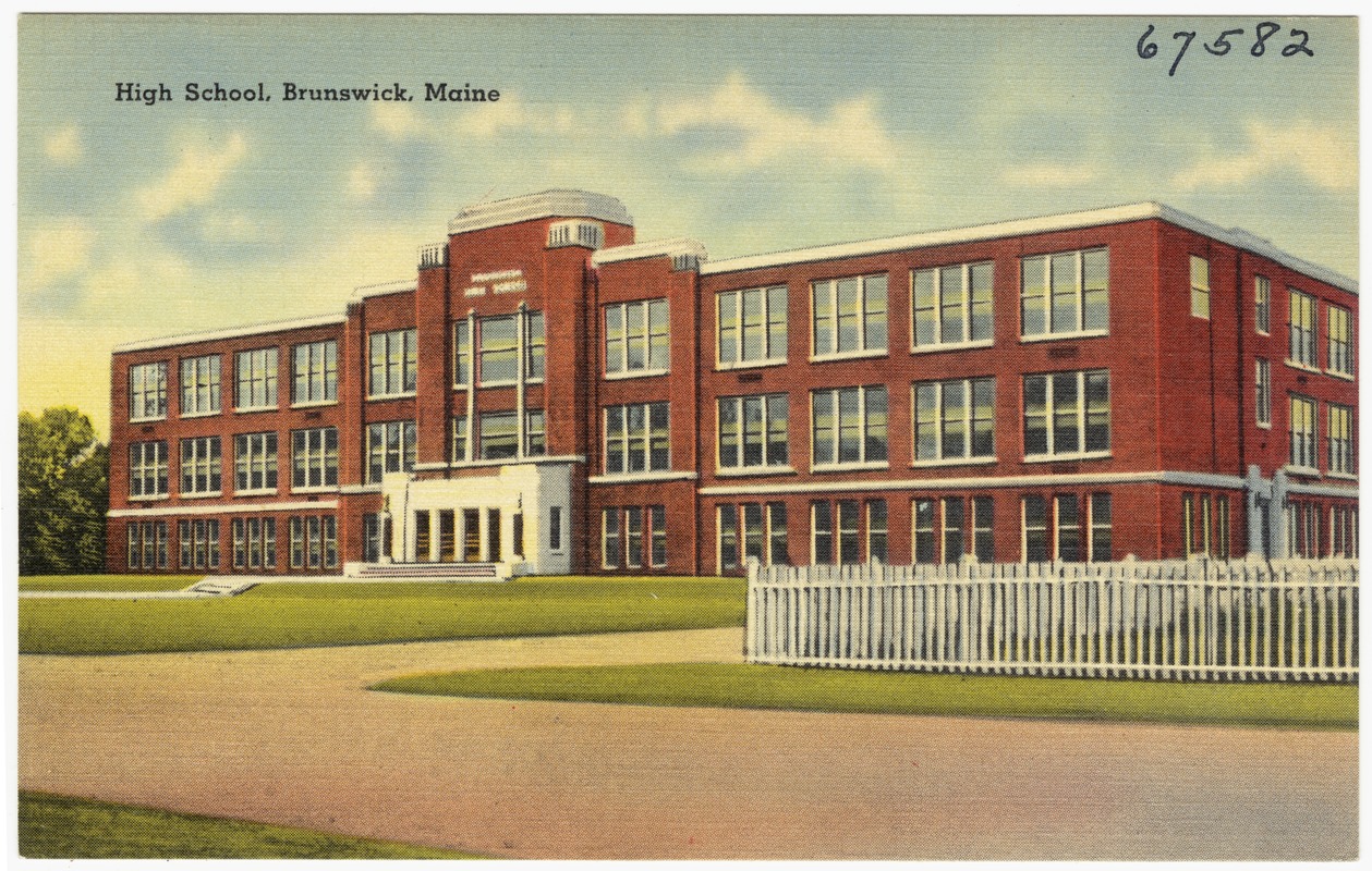 High school, Brunswick, Maine
