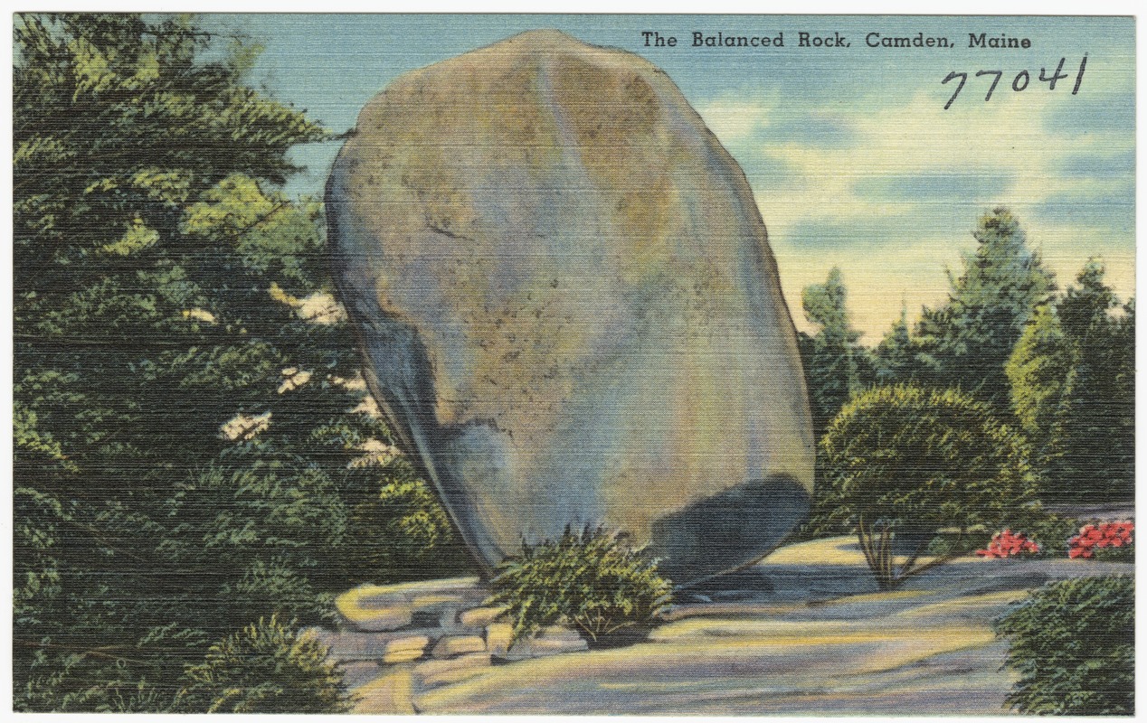 The Balanced Rock, Camden, Maine