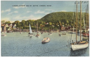 Camden Harbor and Mt. Battie, Camden, Maine