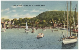 Camden Harbor and Mt. Battie, Camden, Maine