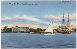 View along the river, Kennebunkport, Maine