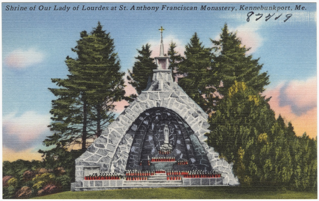 Shrine at Our Lady of Lourdes at St. Anthony Franciscan Monastery, Kennebunkport, Maine