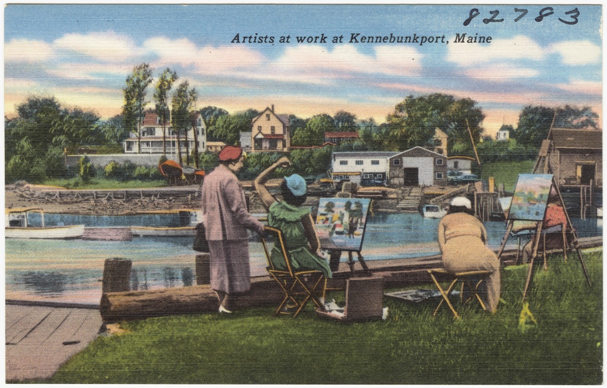 Artists at work at Kennebunkport, Maine